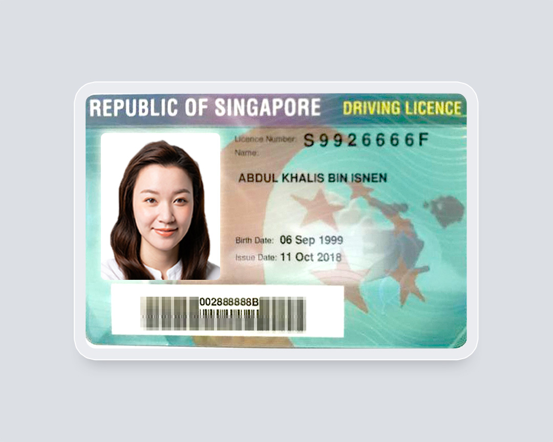 TextIn Experience Center Singapore Driving License