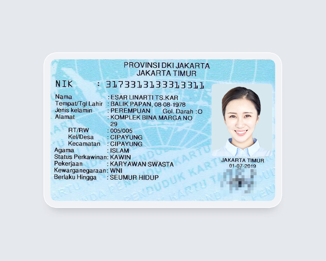 TextIn - Experience Center - Indonesia ID Card