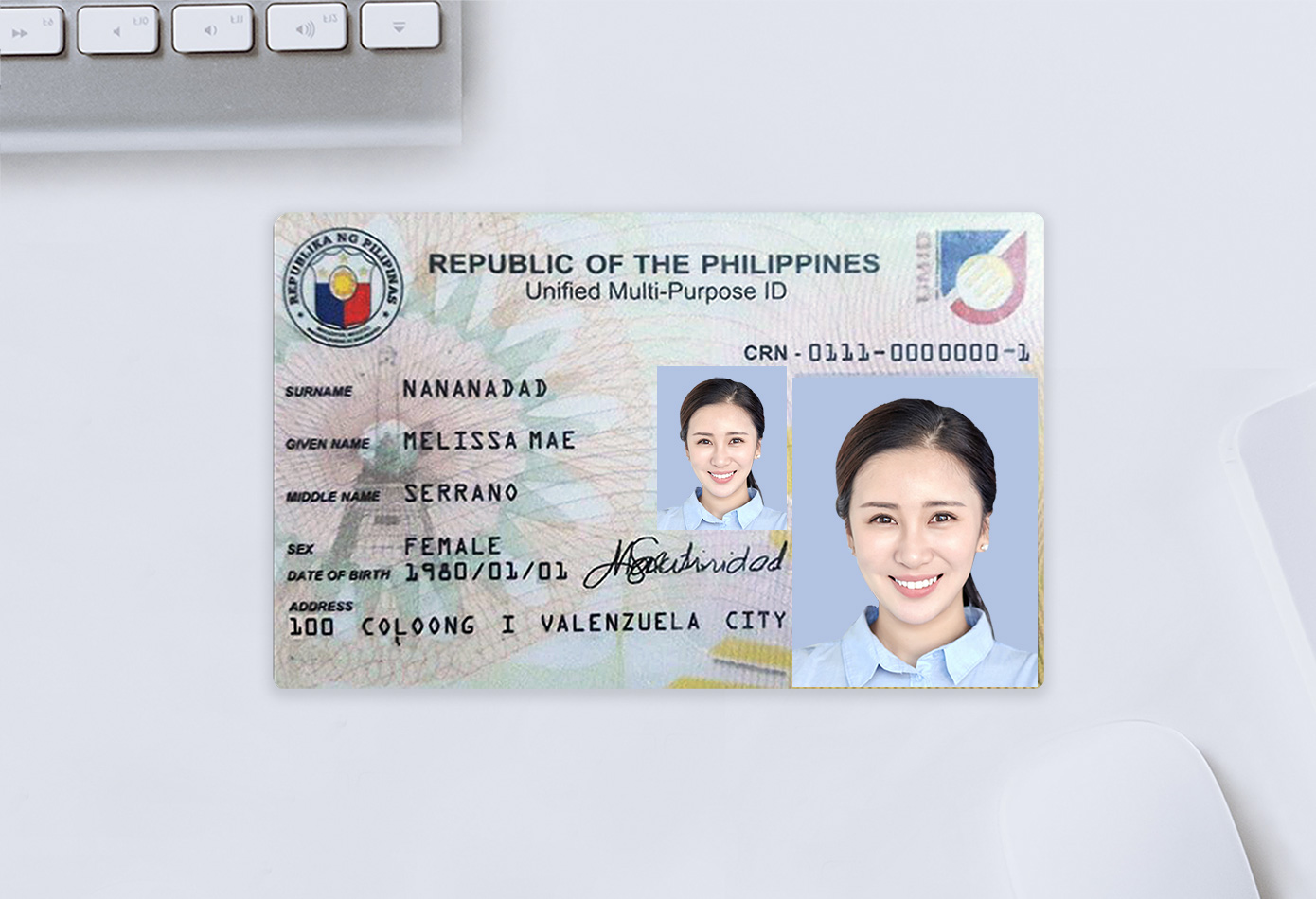 菲律宾身份证识别样本3