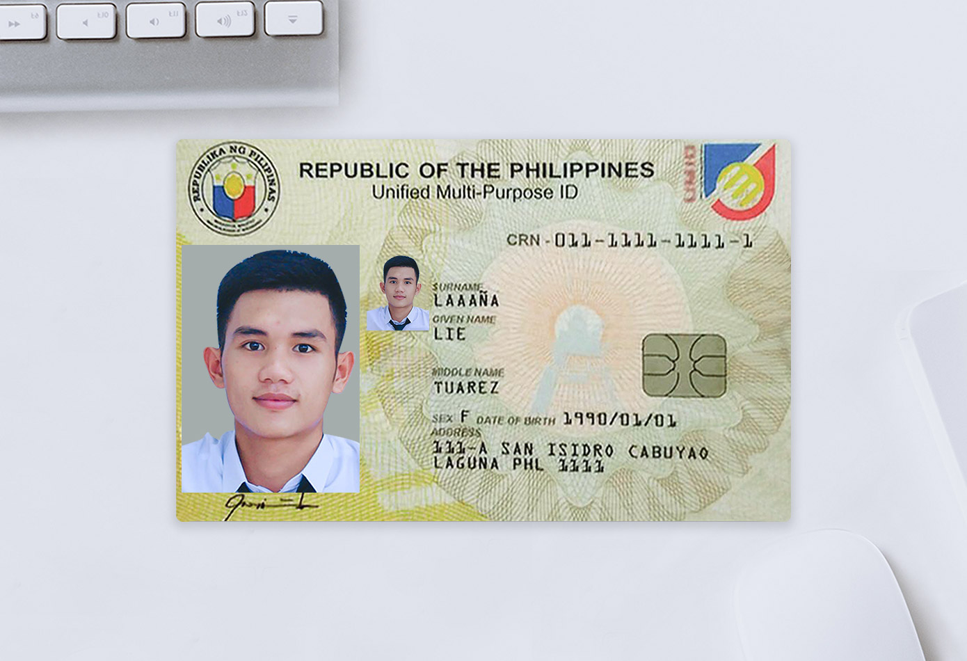 菲律宾身份证识别样本2