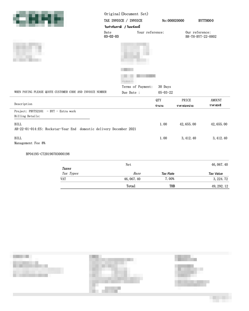 Textin - Experience Center - General Electronic Invoice