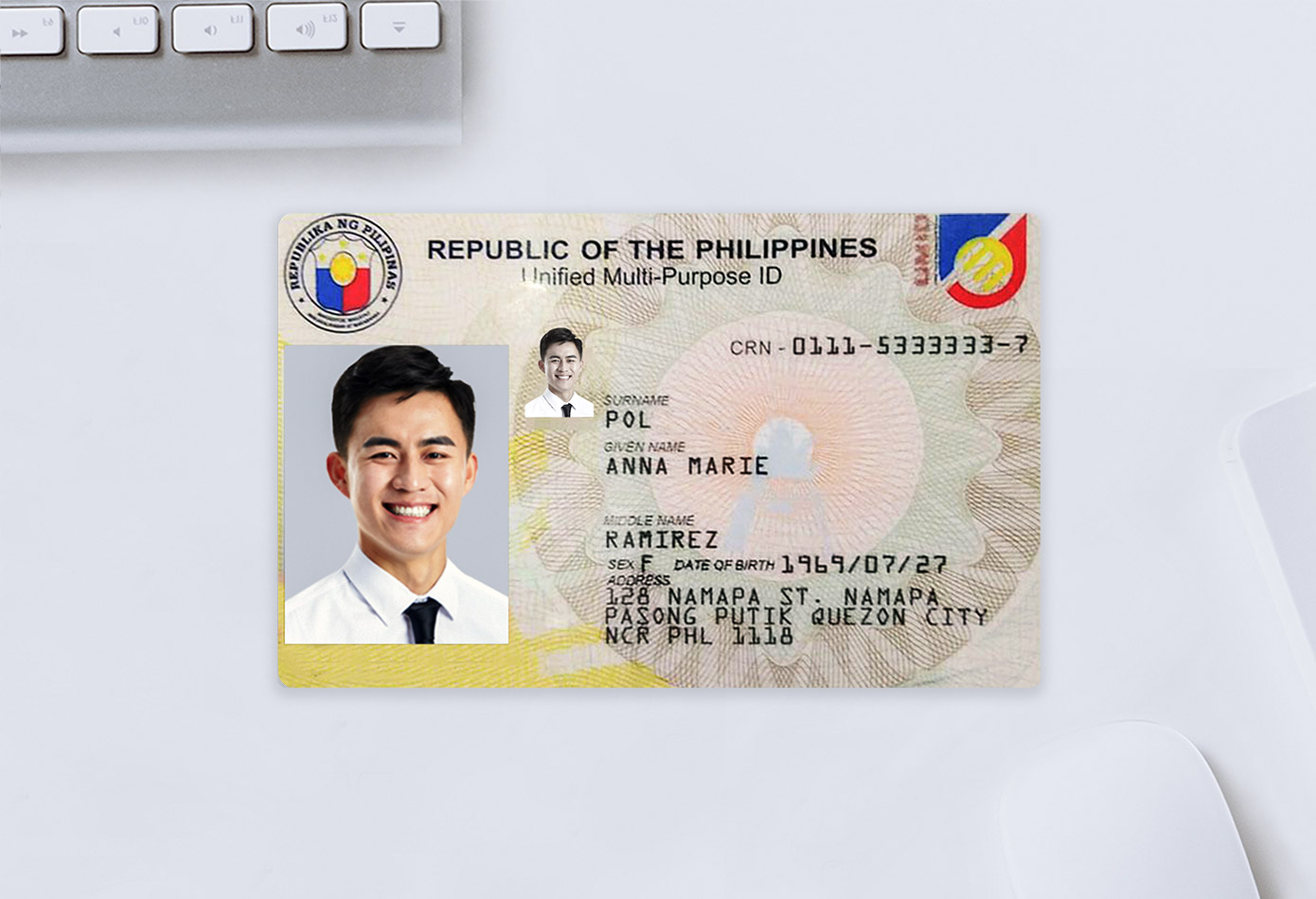 菲律宾身份证识别样本1