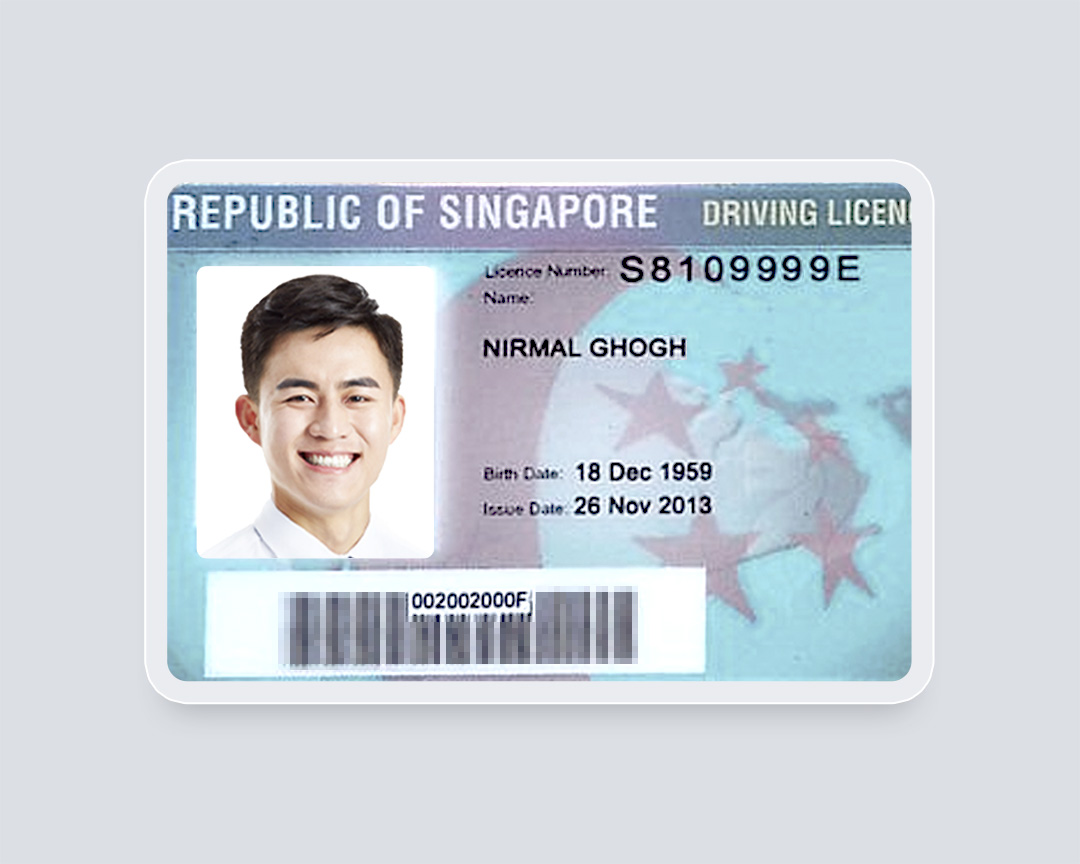 TextIn Experience Center Singapore Driving License